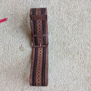 Nicole Miller Brown and Black Women's Belt